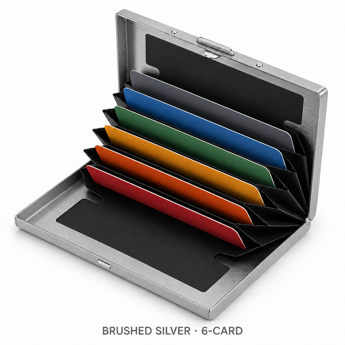 RFID-Blocking Stainless Steel Card Wallet โ Organized, Secure & Pocket-Ready ๐