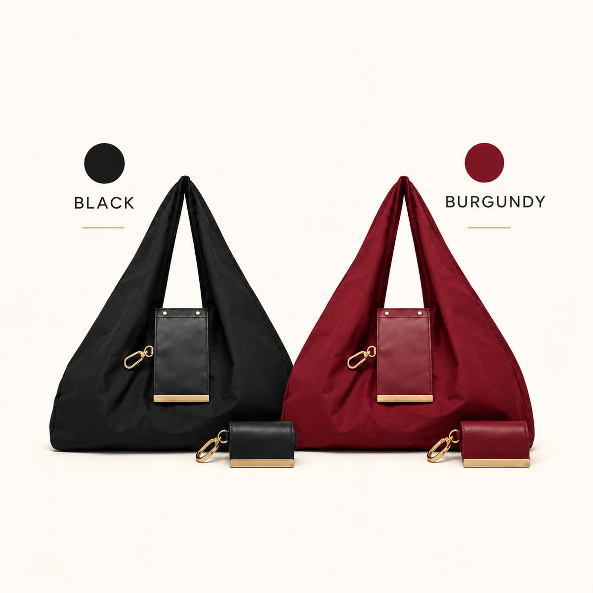 Charm Transformable Bag  Stylish Vegan Leather Tote & Keychain Charm👑