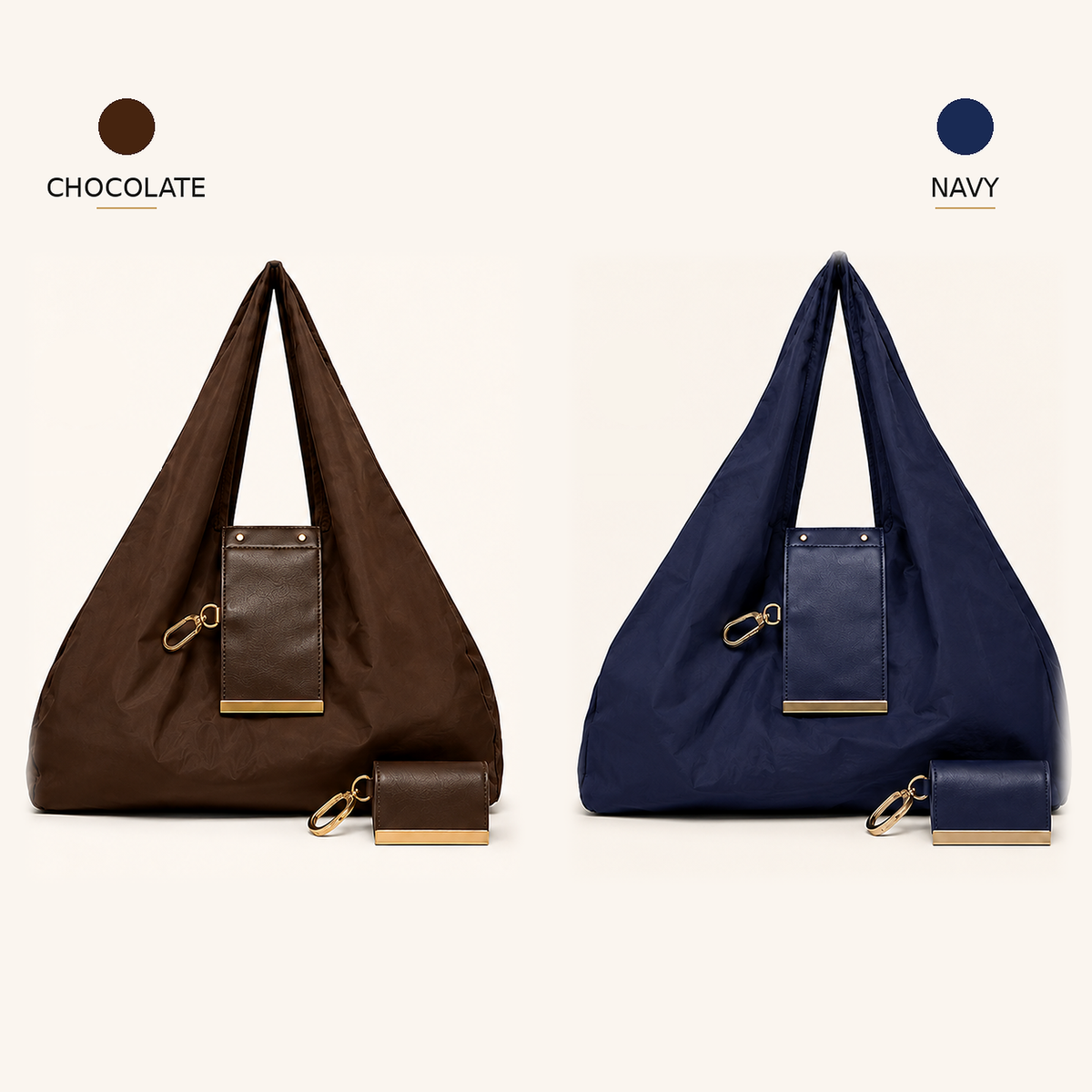 Charm Transformable Bag  Stylish Vegan Leather Tote & Keychain Charm👑