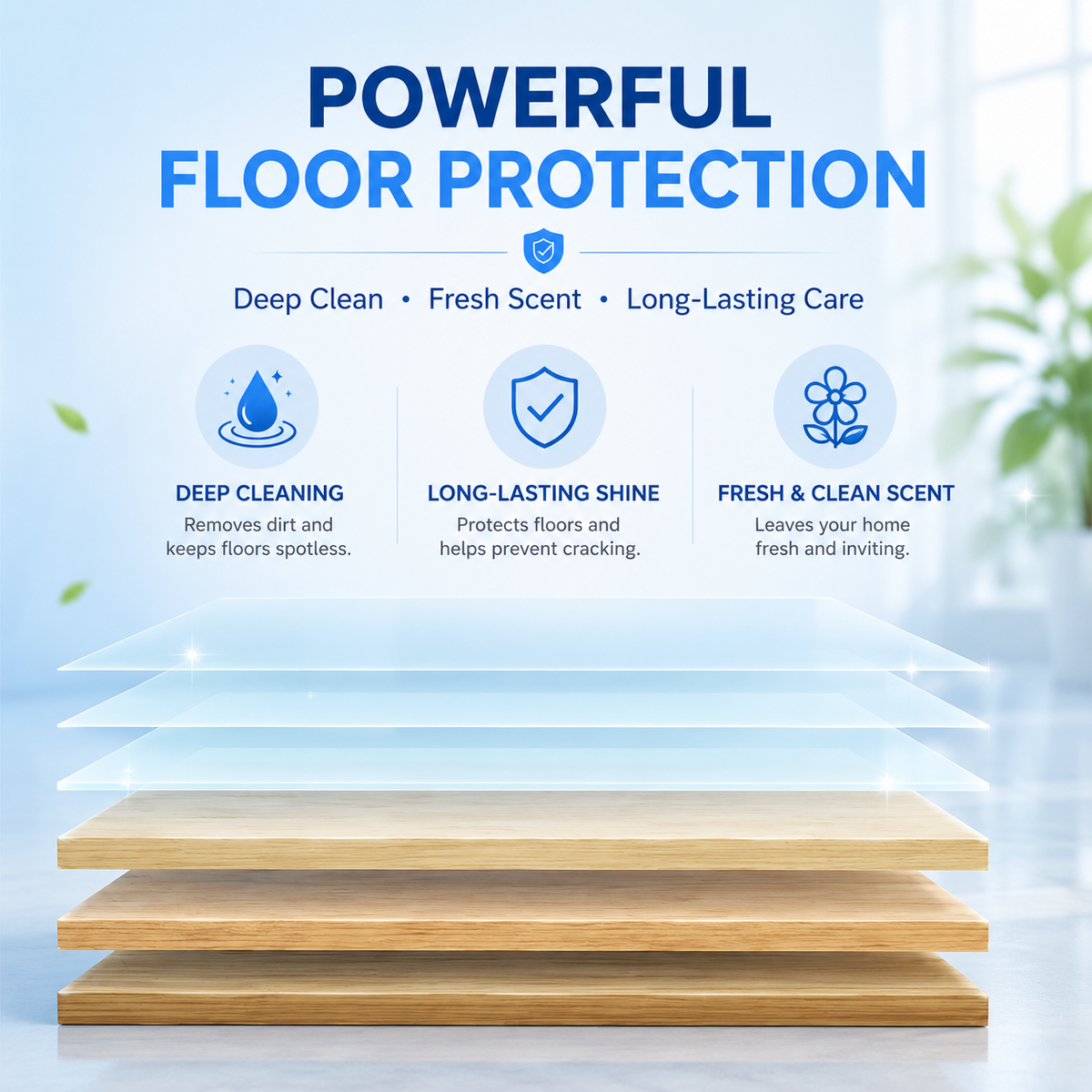 FloorGlow™ 4-in-1 Cleaning Sheets！