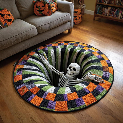 🎄 3D Illusion Holiday Rug – Spooky Halloween & Christmas Magic for Your Home