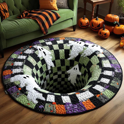 🎄 3D Illusion Holiday Rug – Spooky Halloween & Christmas Magic for Your Home
