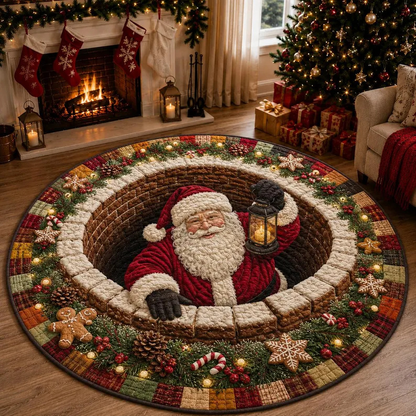 🎄 3D Illusion Holiday Rug – Spooky Halloween & Christmas Magic for Your Home
