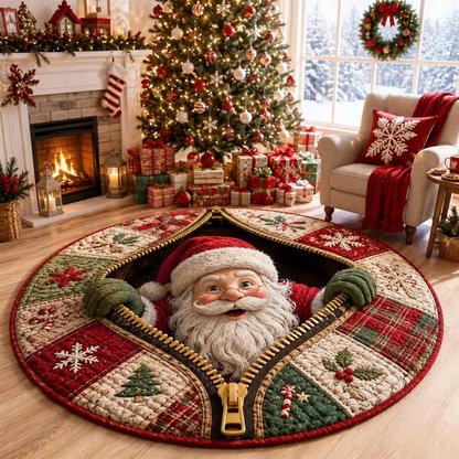 🎄 3D Illusion Holiday Rug – Spooky Halloween & Christmas Magic for Your Home