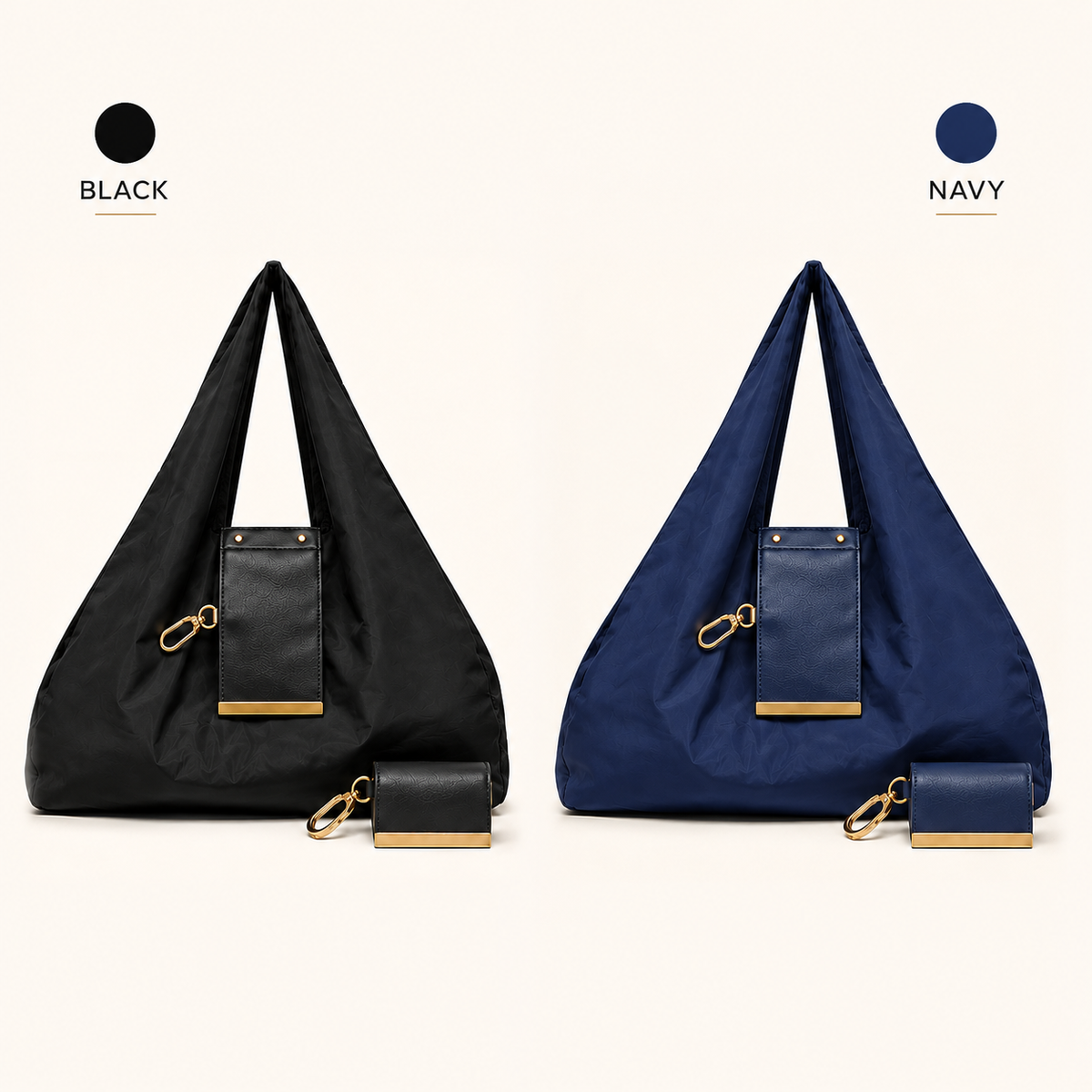 Charm Transformable Bag  Stylish Vegan Leather Tote & Keychain Charm👑