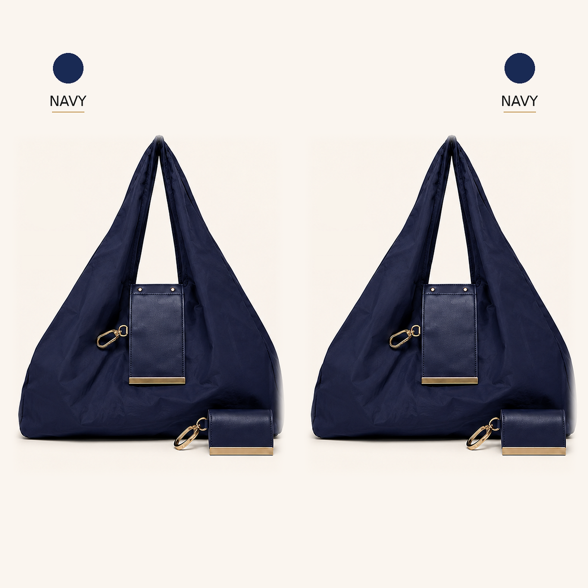 Charm Transformable Bag  Stylish Vegan Leather Tote & Keychain Charm👑
