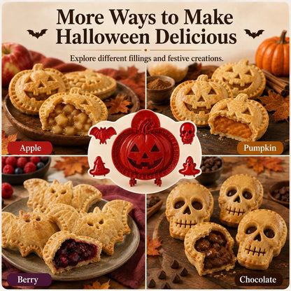 🎃 8-Piece Halloween Mini Hand Pie Mold Set - 👻 Ghost