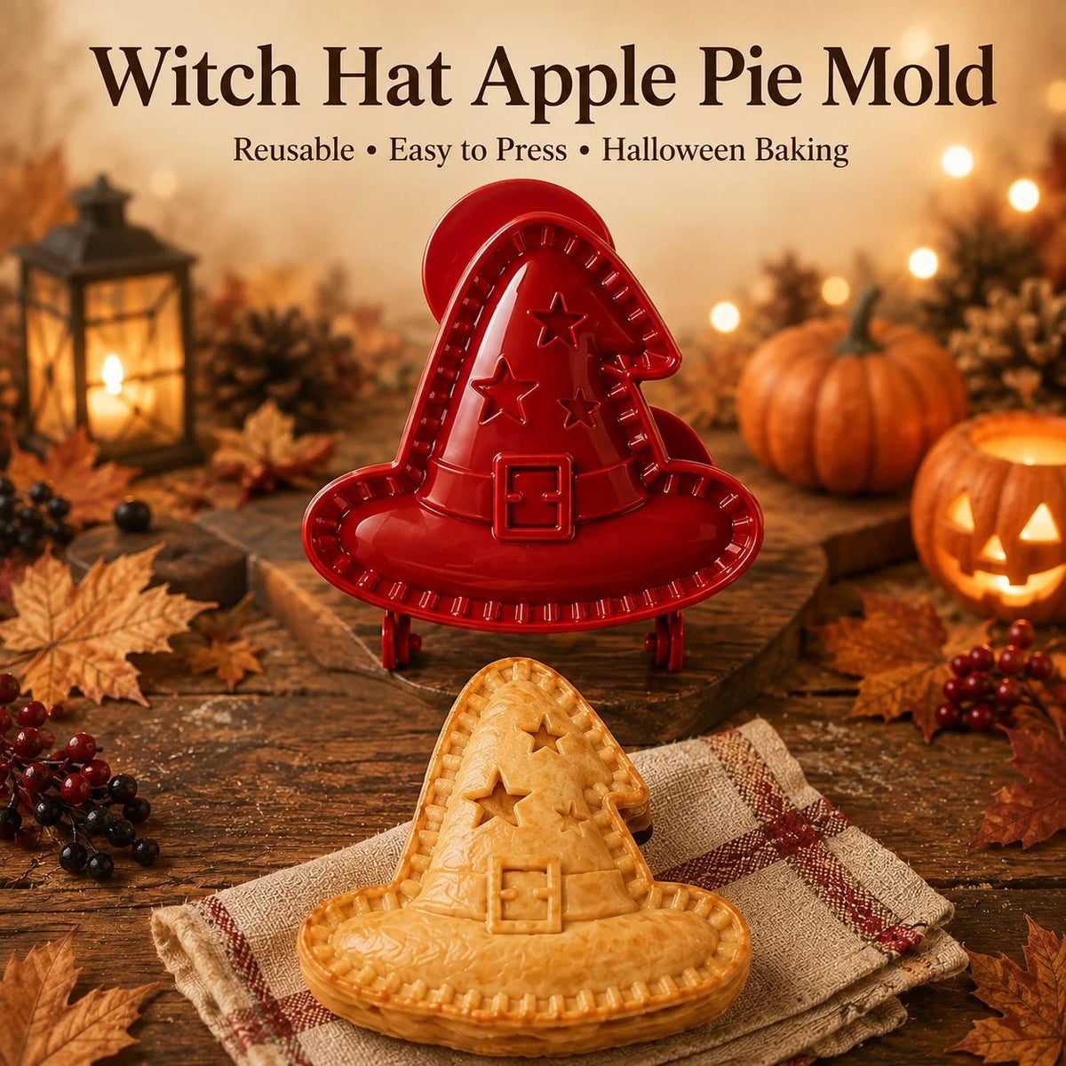 🎃 8-Piece Halloween Mini Hand Pie Mold Set - 👻 Ghost