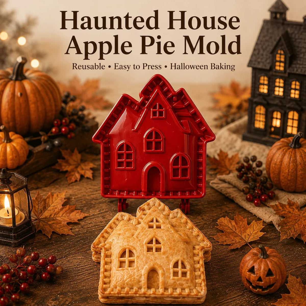 🎃 8-Piece Halloween Mini Hand Pie Mold Set - 👻 Ghost