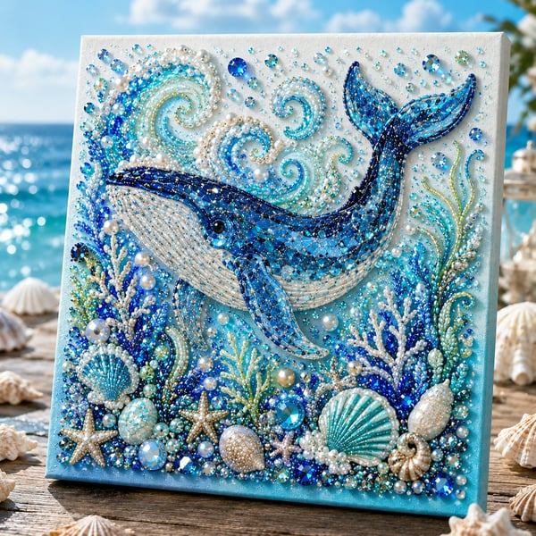 ⚡50K+ Sold 🔥 Selling Fast – 🌊✨ Ocean-Themed Pearl Art DIY Kit — Craft Your Own Stunning Coastal Masterpiece
