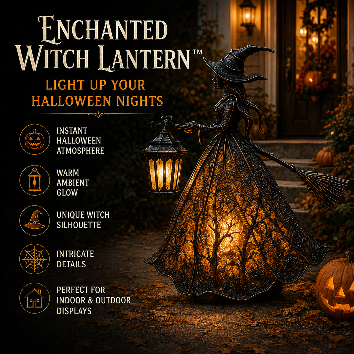 ✨ Glowing Enchanted Witch Lantern 🕯️