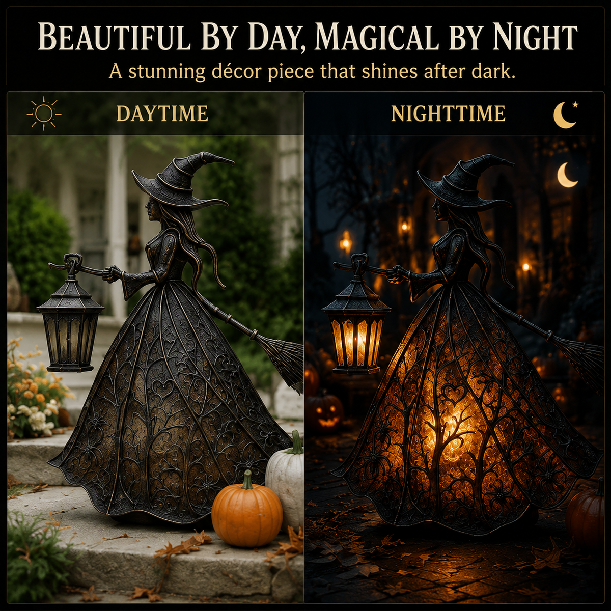 ✨ Glowing Enchanted Witch Lantern 🕯️