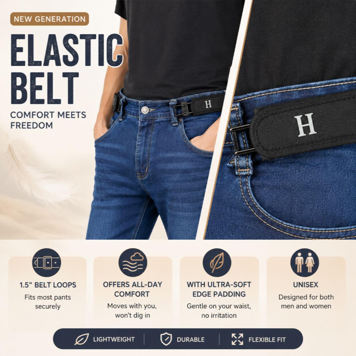 🔥 LIMITED TIME! BUY 1 GET 1 FREE – Invisible Tactical Stretch Belt