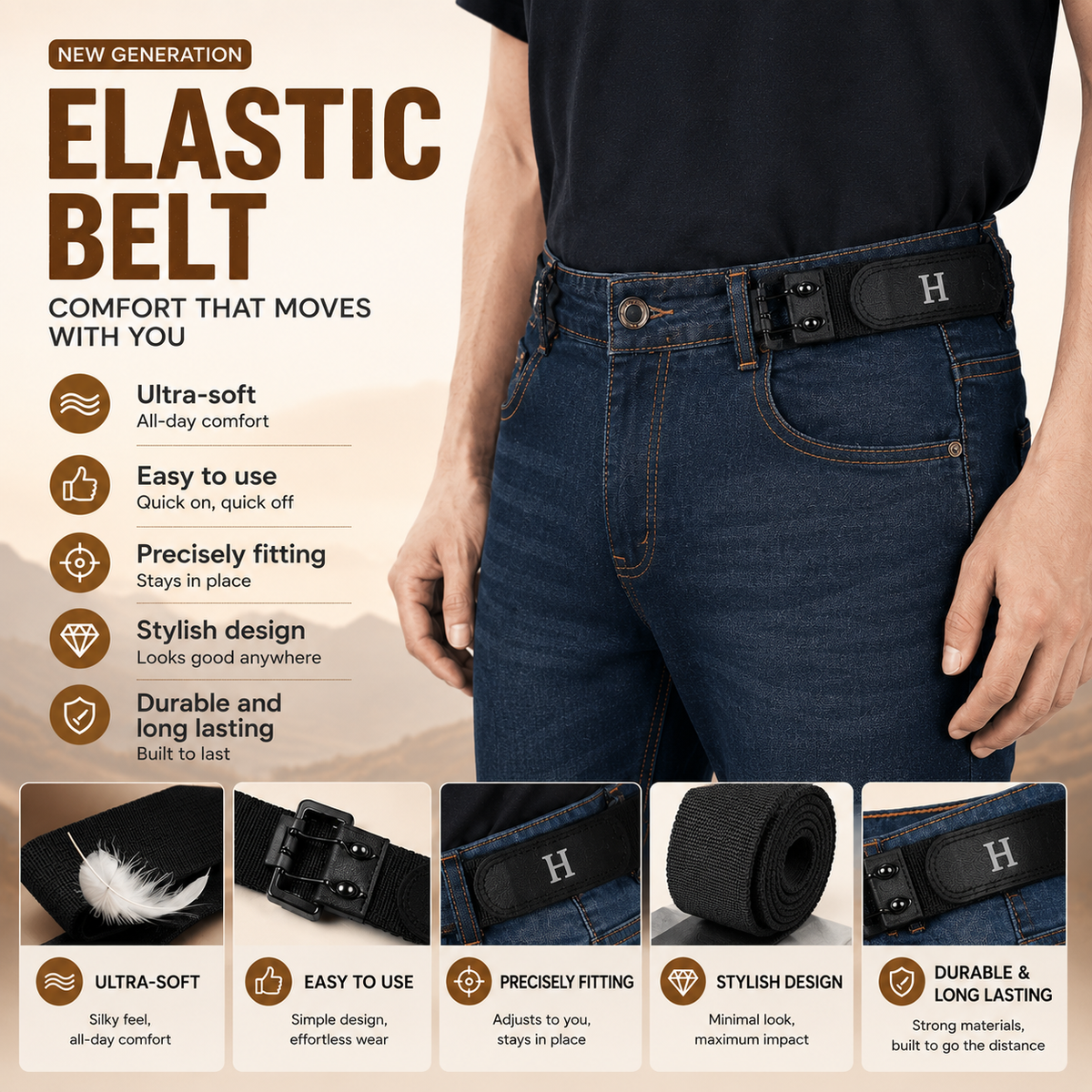 🔥 LIMITED TIME! BUY 1 GET 1 FREE – Invisible Tactical Stretch Belt