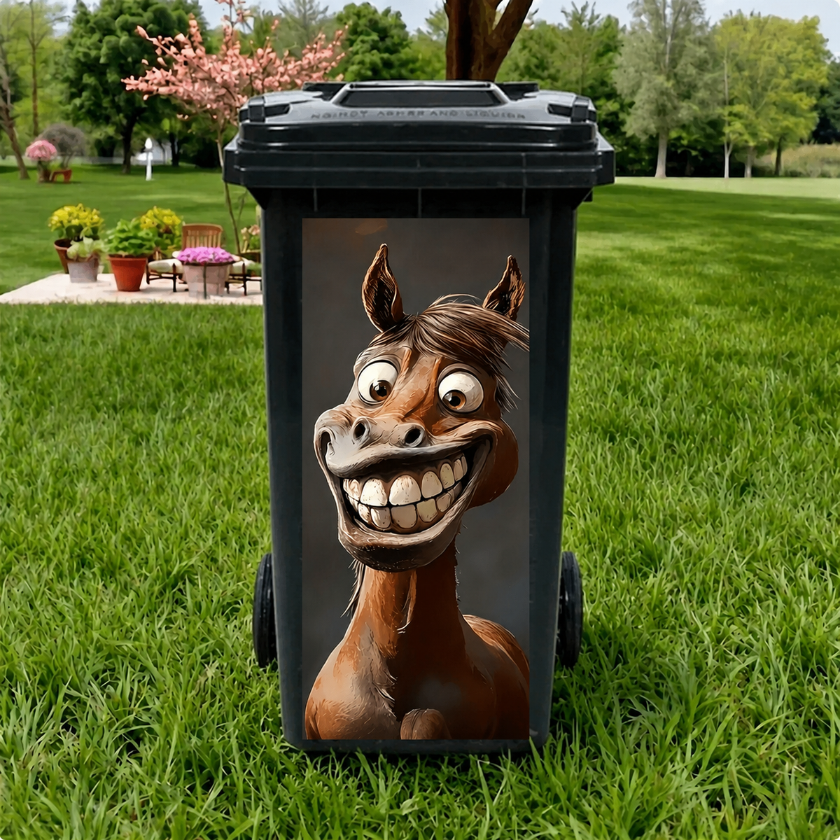 Funny Animal Trash Can Stickers 😂