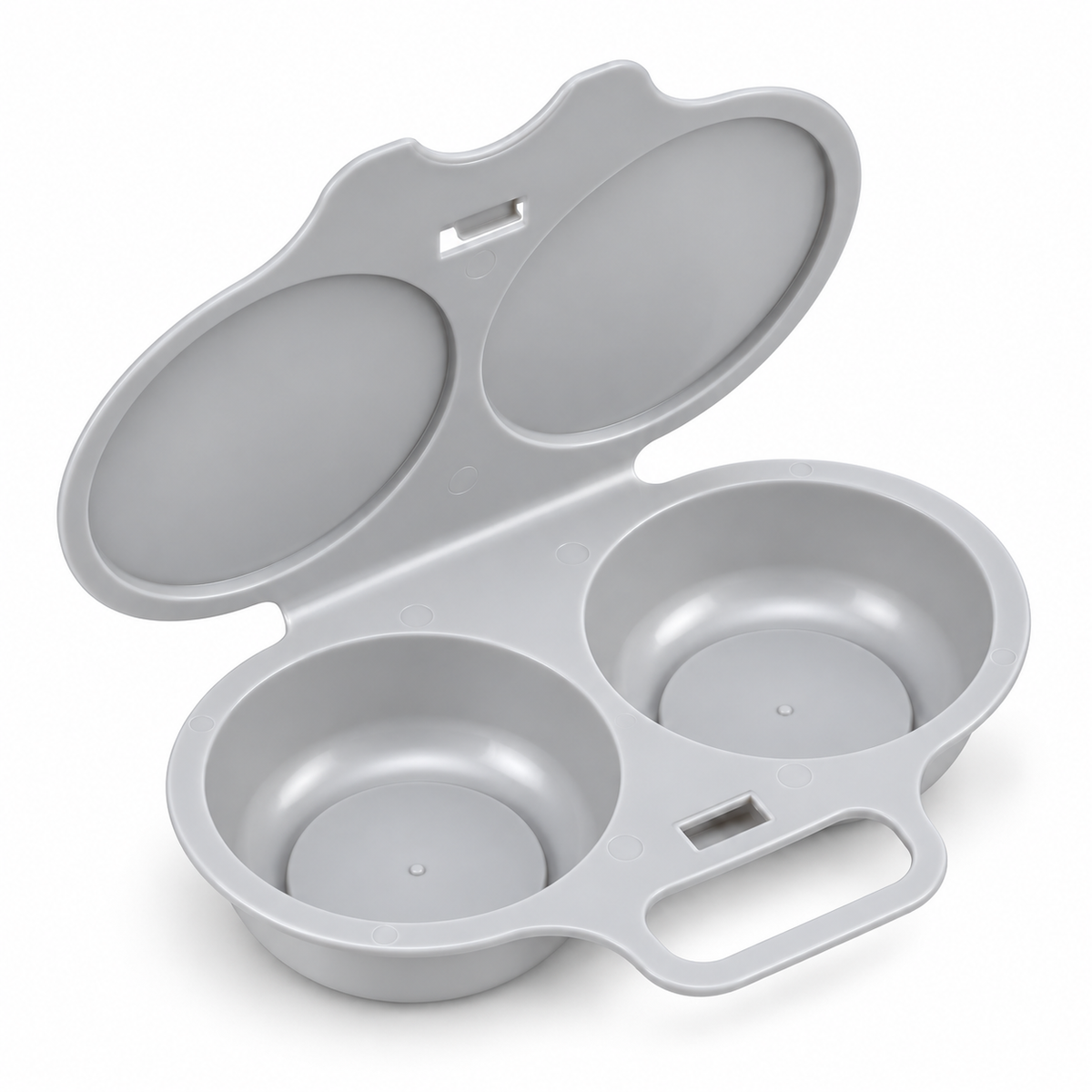 🥳 Last Day 50% OFF Buy 1 Get 1 Free ! ! ! Microwave Egg Poacher——Dual‑cavity, non‑stick & easy clean.