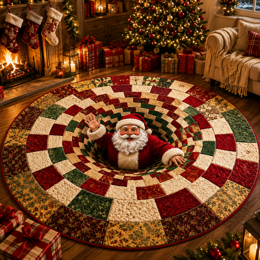 🎄 3D Illusion Holiday Rug – Spooky Halloween & Christmas Magic for Your Home