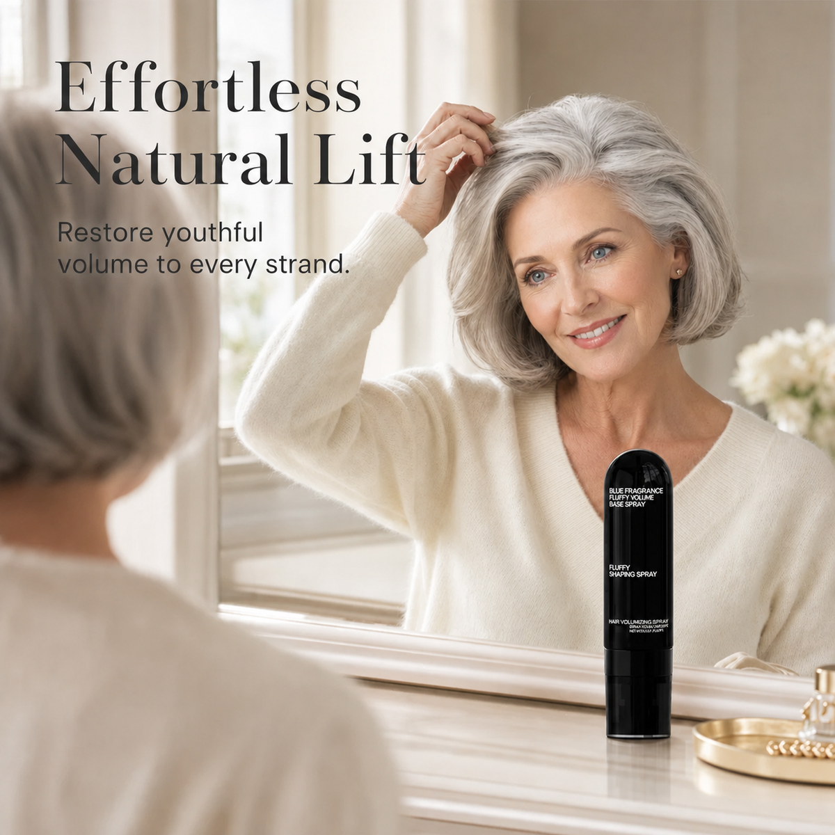 💁 LAST DAY - BUY 2 GET 2 FREE - $8.24 EACH ✨ Fluffy Hair Shaping Spray, Instant Volume For Flat Hair, Fuller-Looking Hair All Day