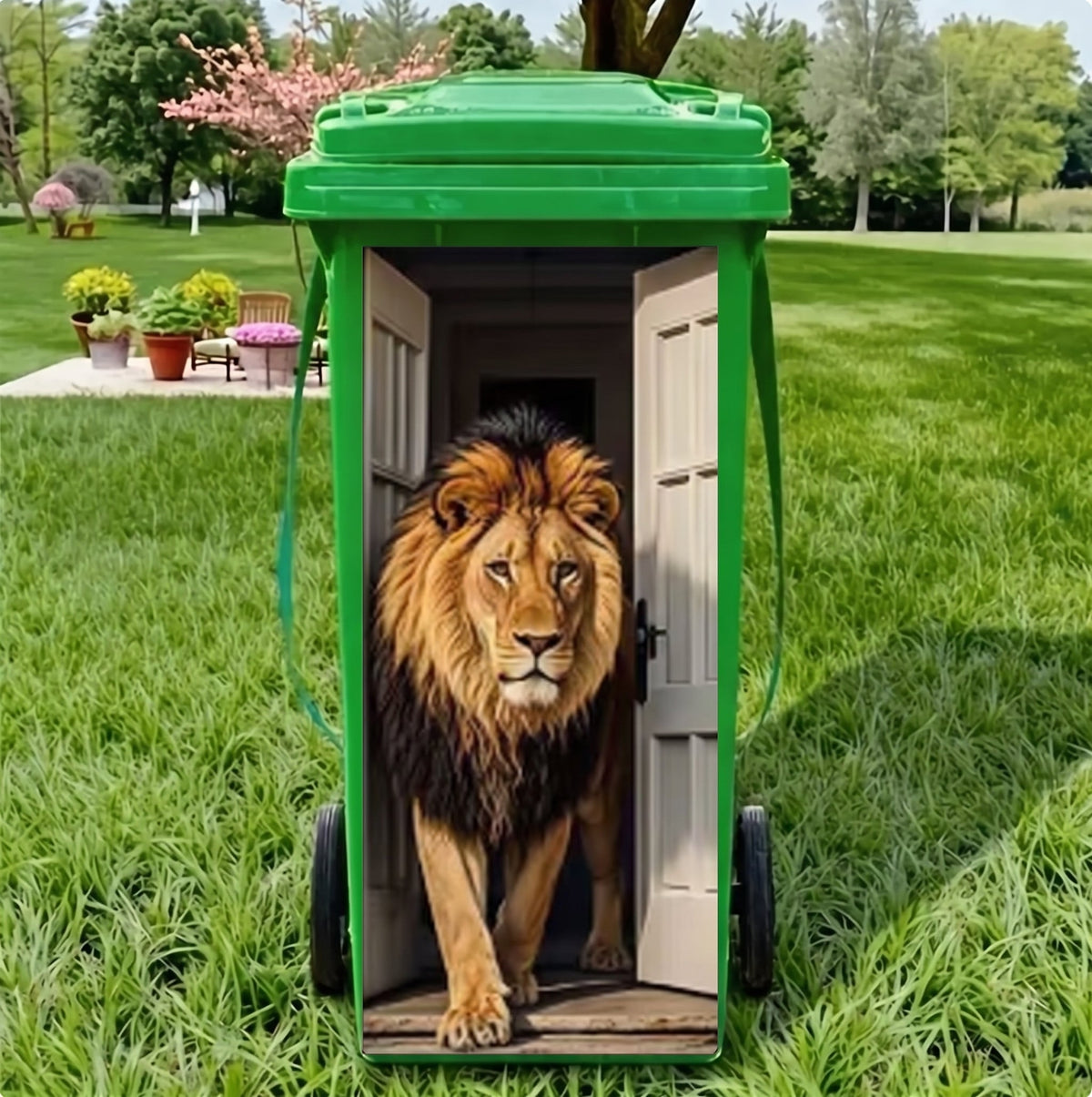Funny Animal Trash Can Stickers 😂