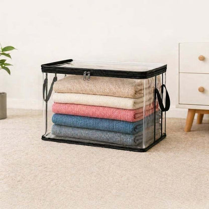 Large Heavy-Duty Thick Clear Storage Bag for Clothes, Moving & Storage