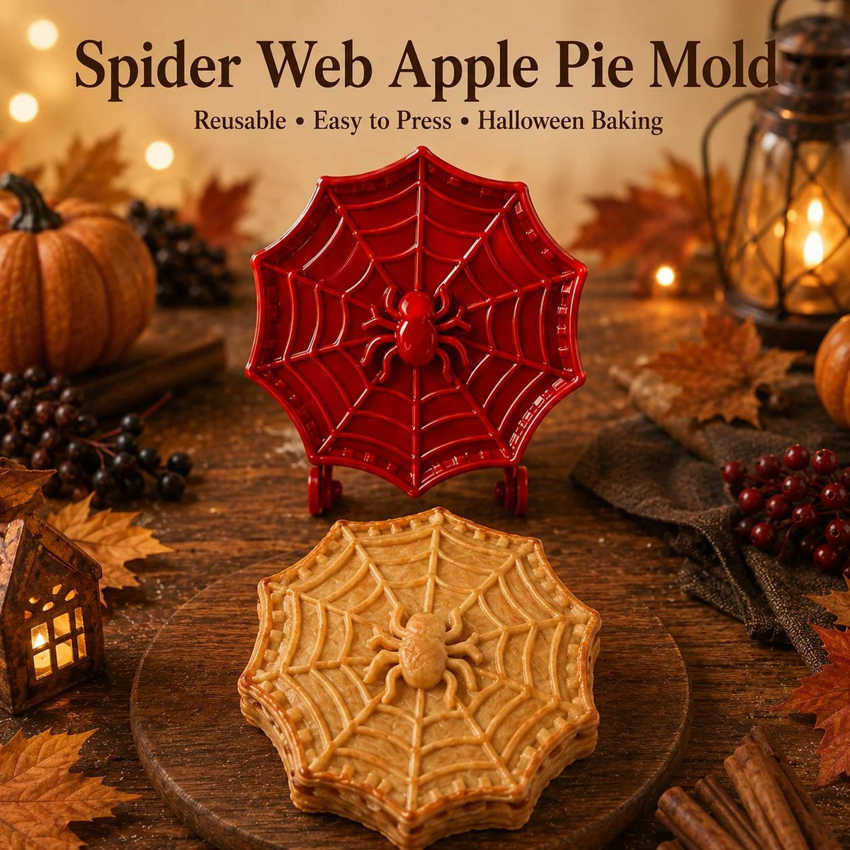 🎃 8-Piece Halloween Mini Hand Pie Mold Set - 👻 Ghost