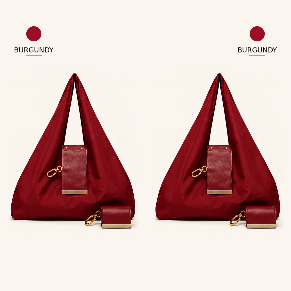 Charm Transformable Bag  Stylish Vegan Leather Tote & Keychain Charm👑
