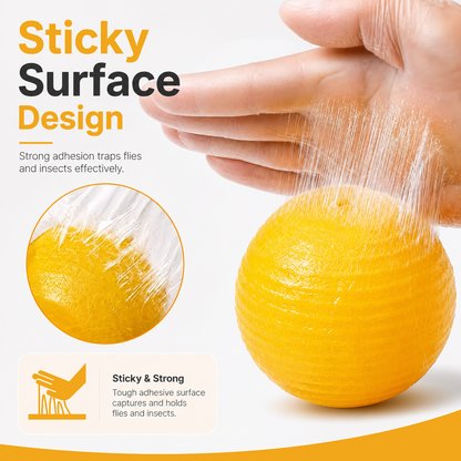 ⏰🎁Sticky Fruit Fly Trap Ball with Stand & LED