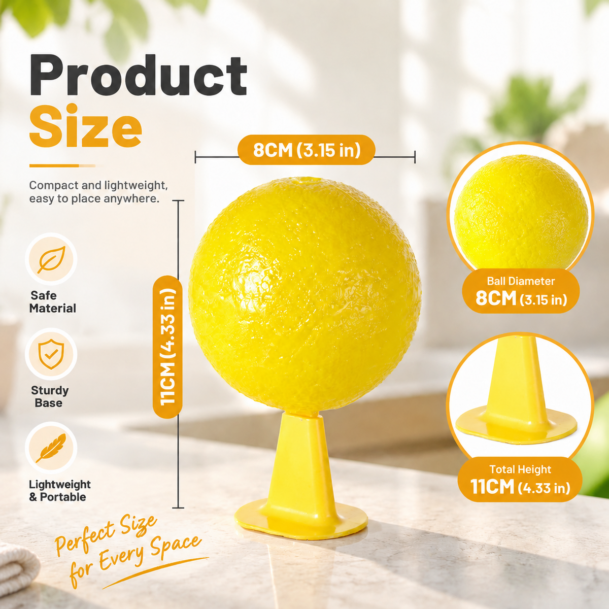 ⏰🎁Sticky Fruit Fly Trap Ball with Stand & LED